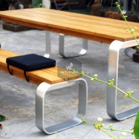 Collection Alloy Casting Michael Bench Dining Set