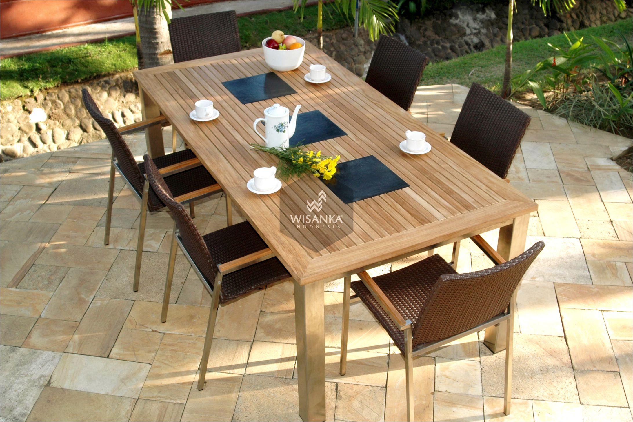 Collection Stainless Steel Madison Dining Set Indonesia Outdoor